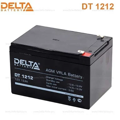 Аккумулятор Delta DT 1212 AGM (12 В / 12 Ач)