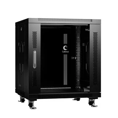 Cabeus SH-05C-12U60/80-BK (8570c) Напольный 12U телекоммуникационный шкаф 19"