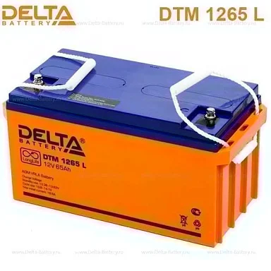 Аккумулятор Delta DTM 1265 L AGM (12 В / 65 Ач)