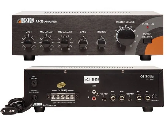 Roxton AA-35 Трансляционный усилитель 35 Вт, на 1 зону