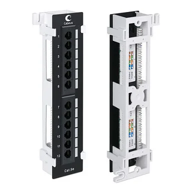Cabeus PL-12-Cat.5e-WL-Dual IDC (7004c) Патч-панель 19"  на 12 портов