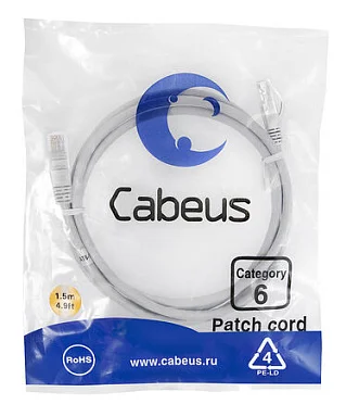 Патч-корд Cabeus PC-UTP-RJ45-Cat.6-1.5m (7273c)