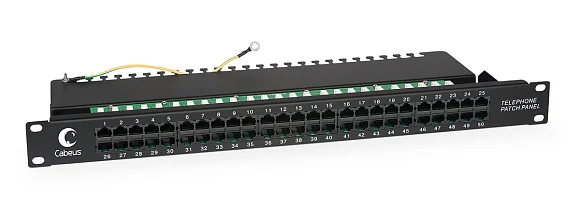 Cabeus PL-50-TEL-Dual (7003c) Патч-панель 19"  на 50 портов