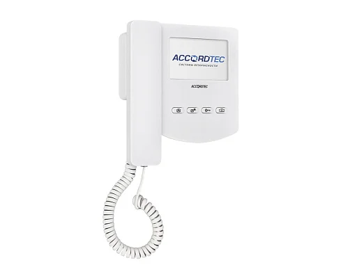 Монитор видеодомофона AccordTec AT-VD433C WH