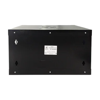 Space Technology ST-NC6U01 (ЧЕРНЫЙ) С ПОЛКОЙ Настенный 6U телекоммуникационный шкаф 19"