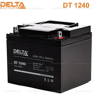 Аккумулятор Delta DT 1240 AGM (12 В / 40 Ач)