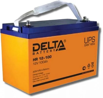 Аккумулятор Delta HR 12-100 AGM (12 В / 100 Ач)