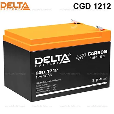 Аккумулятор Delta CGD 1212 AGM (12 В / 12 Ач)