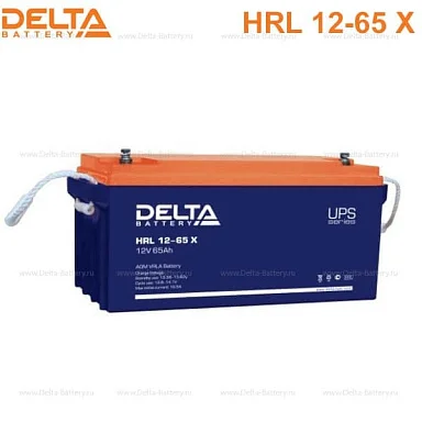 Аккумулятор Delta HRL 12-65 Х AGM (12 В / 65 Ач)