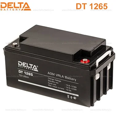 Аккумулятор Delta DT 1265 AGM (12 В / 65 Ач)