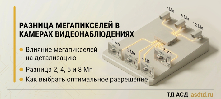Разница мегапикселей в камерах видеонаблюдения