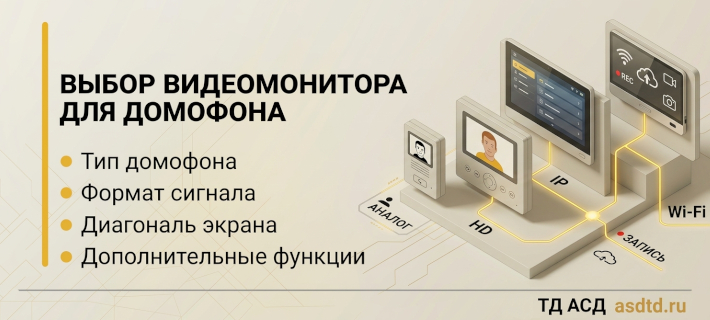 Как выбрать видеомонитор домофона