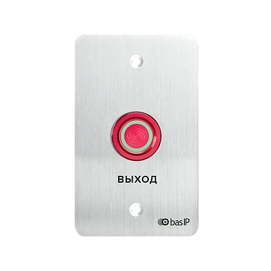Кнопка выхода BAS-IP SH-45R SILVER врезная механическая