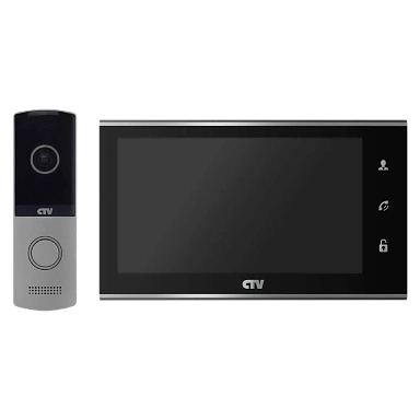Комплект видеодомофона CTV-DP2702MD (Черный)
