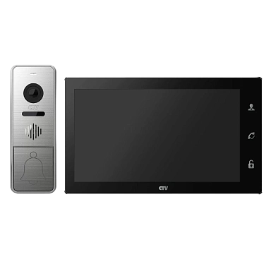 Комплект видеодомофона CTV-DP4706AHD (Черный)