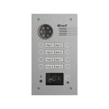 Вызывная панель BAS-IP BA-08MD SILVER